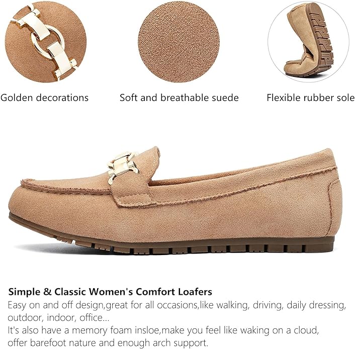 Loafers for Women Business Casual Shoes Comfortable & Lightweight Penny Loafers Slip On Work Flats gallery image