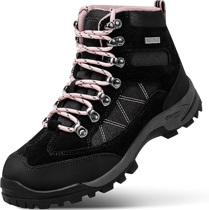 R CORD Hiking Boots Womens Waterproof Outdoor Womens Hiking Boots Trekking Camping Trail Boots main image