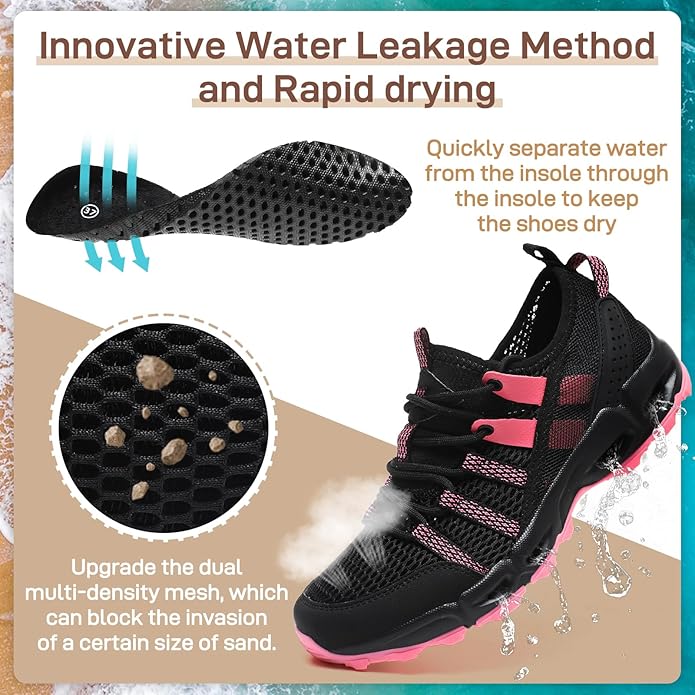 ziitop Womens Hiking Water Shoes for Women Quick Dry Outdoor Sport Sneakers Non Slip Lightweight Breathable Summer Trekking and Walking Climbing Shoe gallery image